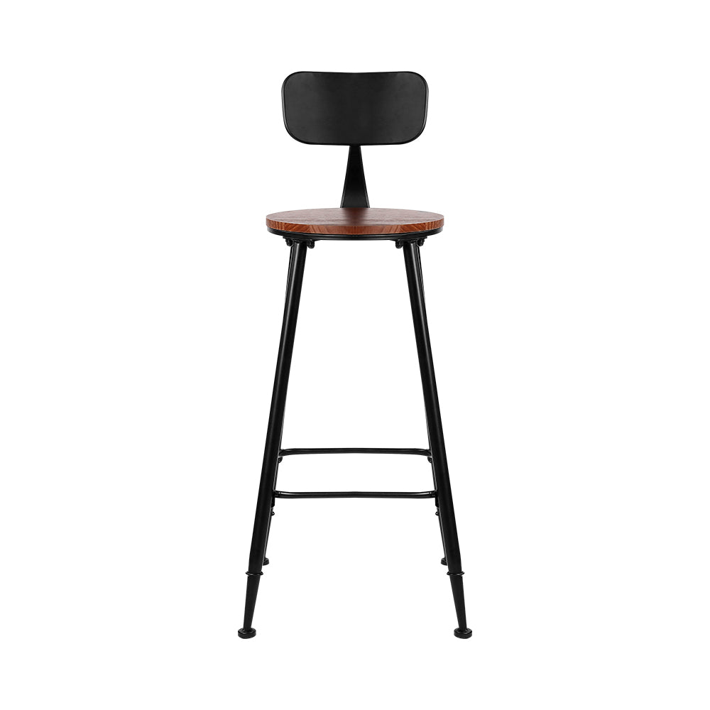 Artiss 4x Vintage Industrial Bar Stool Retro Barstools Dining Chairs Kitchen - Newstart Furniture