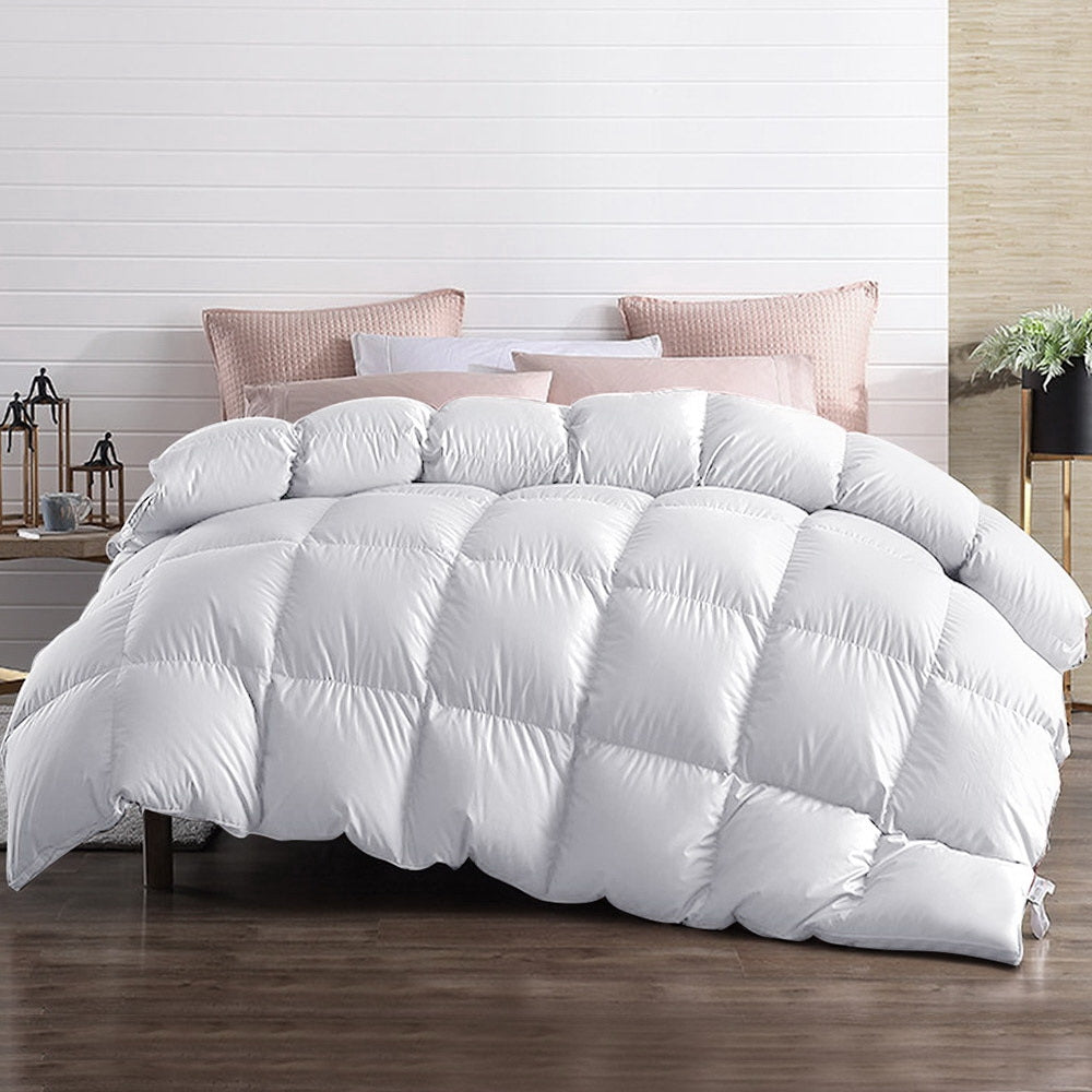 Giselle Bedding Queen Size 700GSM Goose Down Feather Quilt - Newstart Furniture