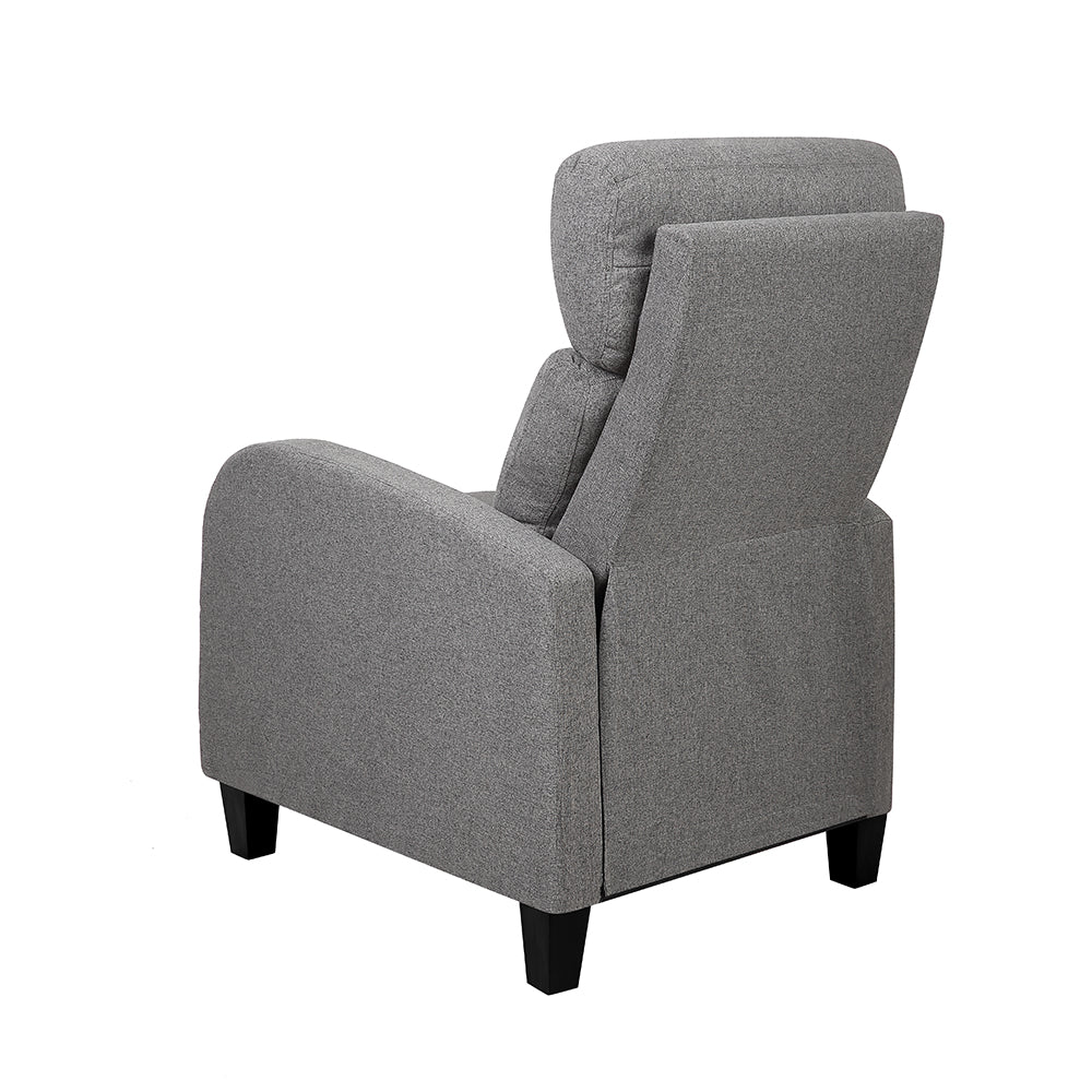 Artiss Fabric Reclining Armchair - Grey - Newstart Furniture