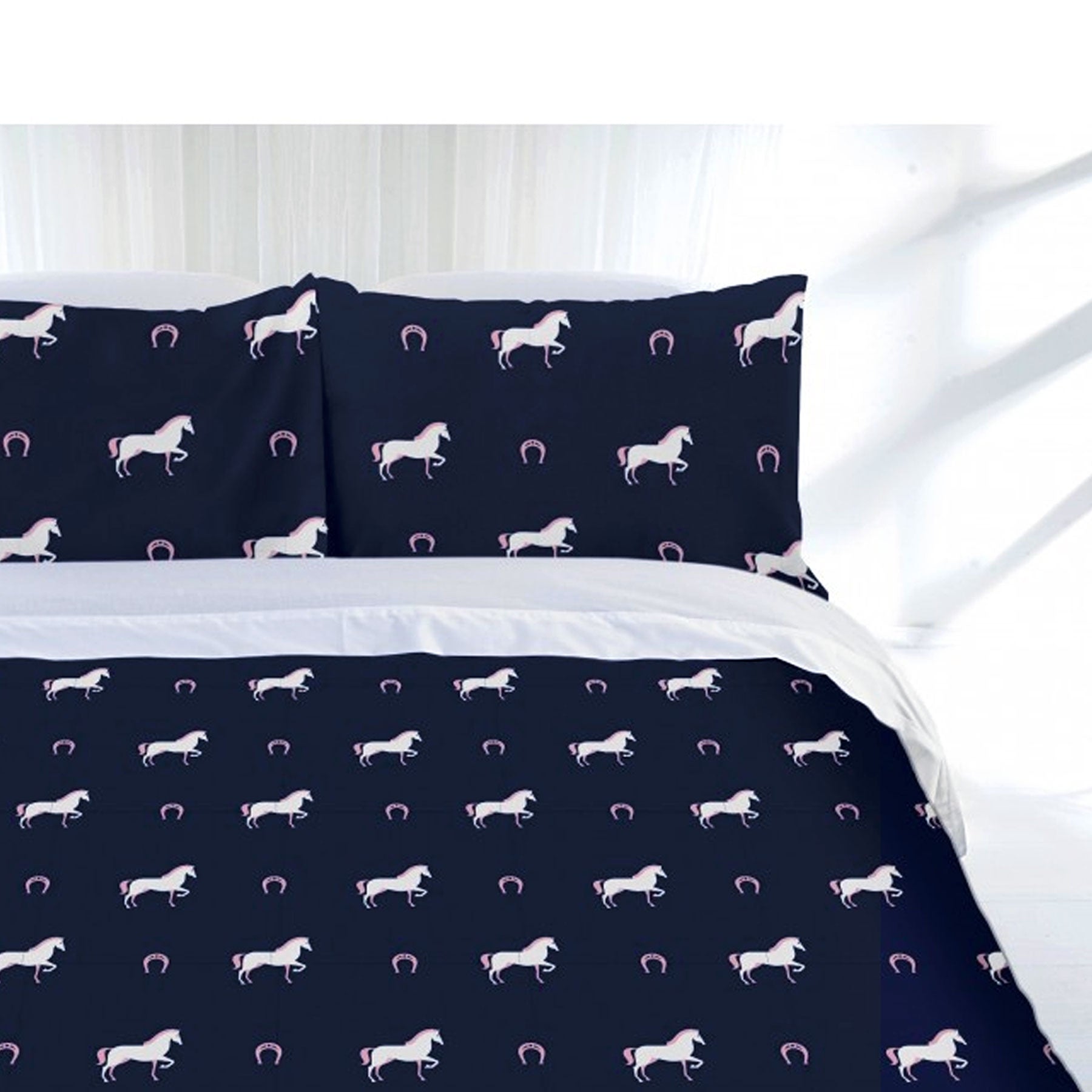Just Home Just Home Horse Shoe Quilt Cover Set Double - Newstart Furniture