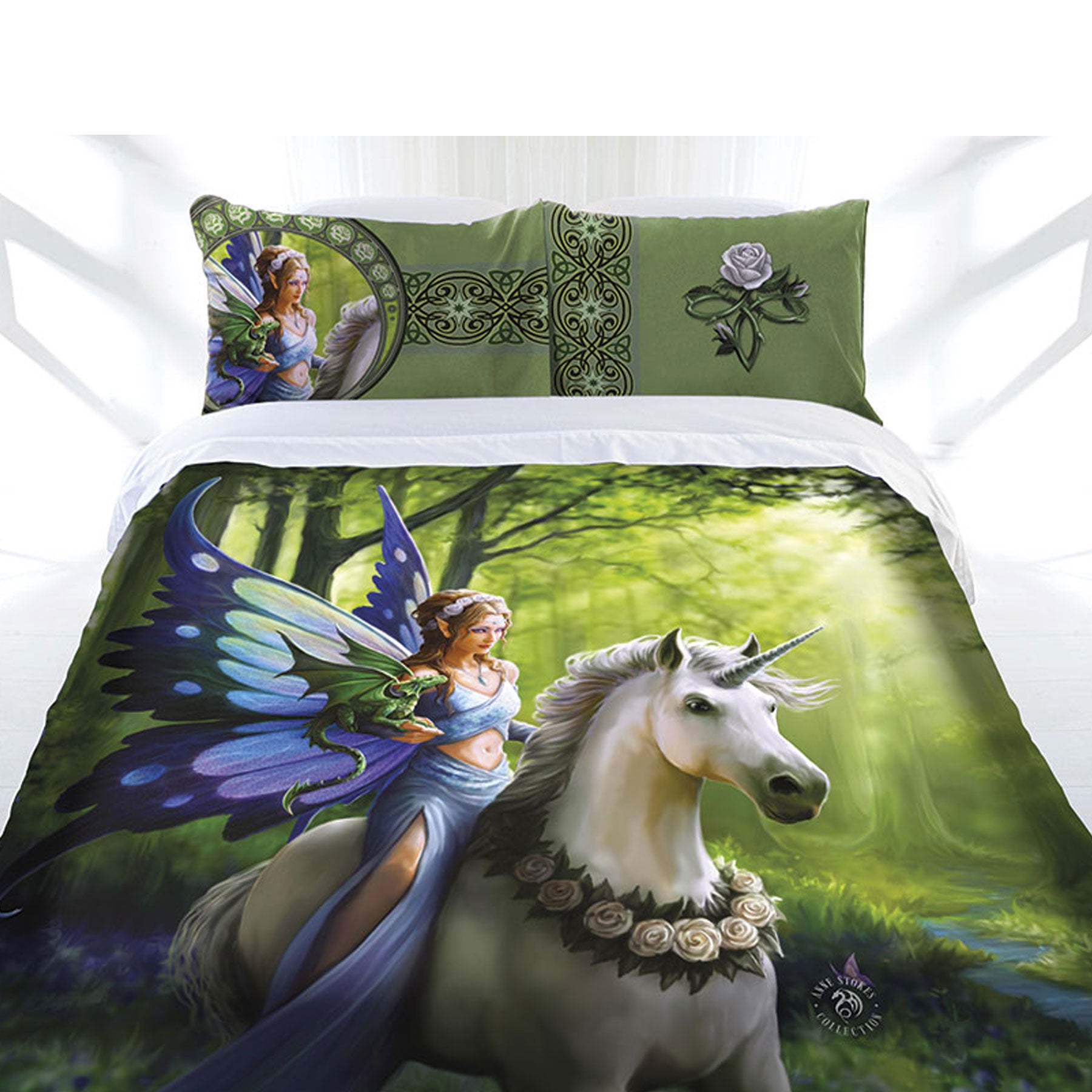Anne Stokes Realm of Enchantment Quilt Cover Set Queen - Newstart Furniture