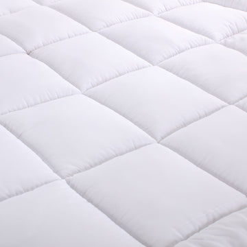 bamboo cotton fitted mattress topper king single - Newstart Furniture