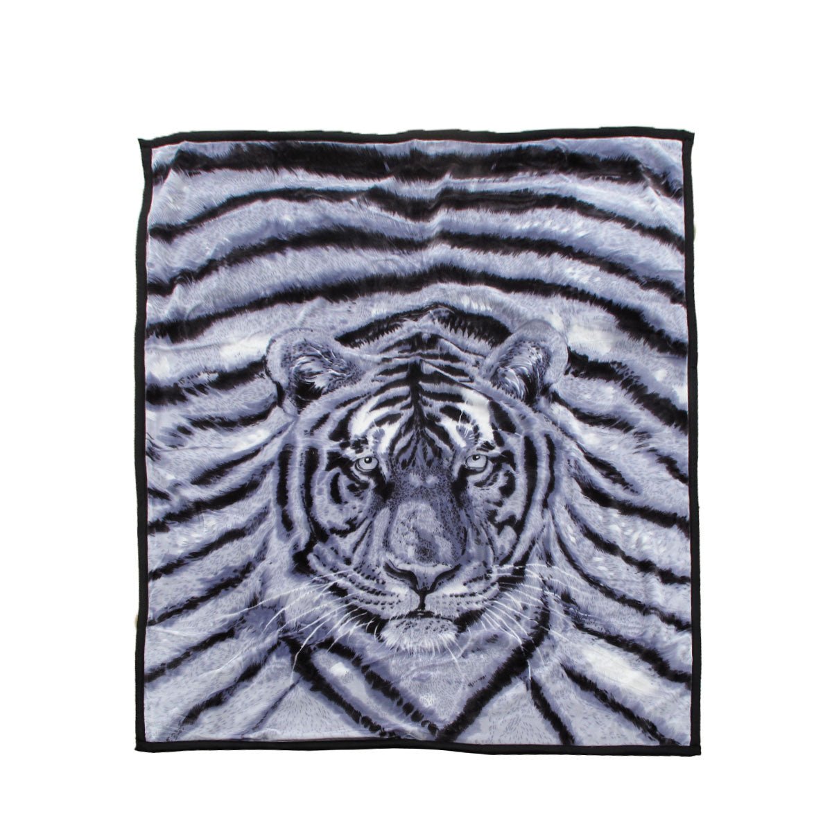 1000GSM White Tiger Luxury Quality 2 Ply Mink Blanket 200 x 240 cm - Newstart Furniture