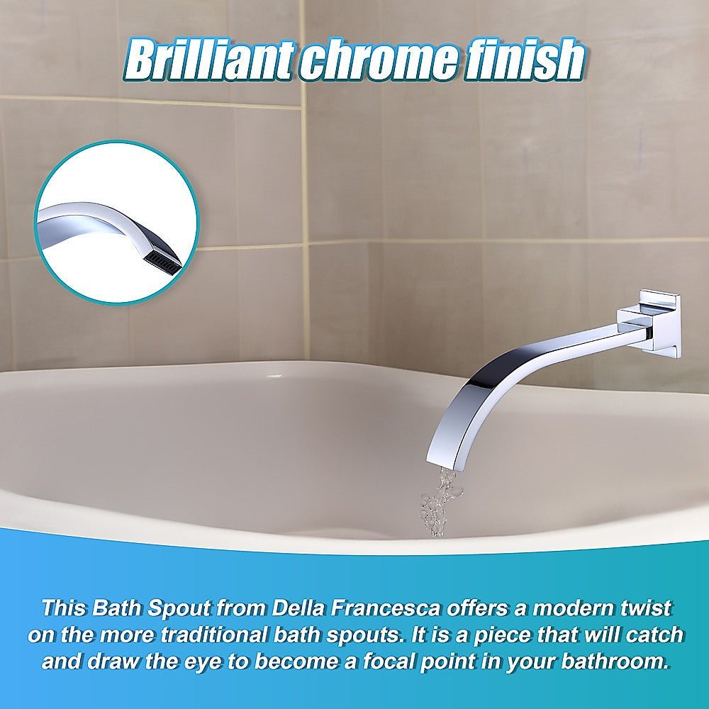 180mm Bath Spout Polished Chrome Finish - Newstart Furniture