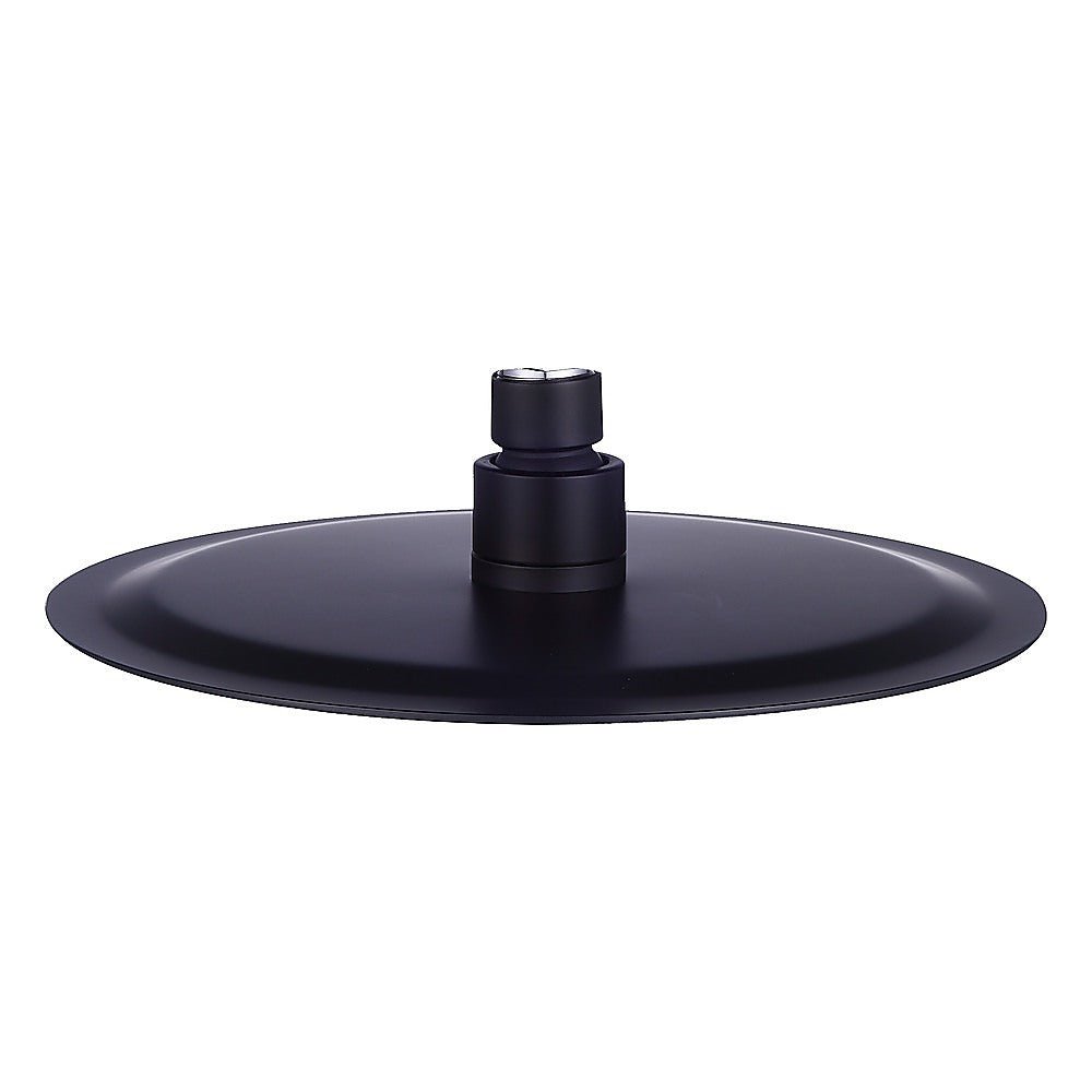 200mm Shower Head Round 304SS Electroplated Matte Black Finish - Newstart Furniture