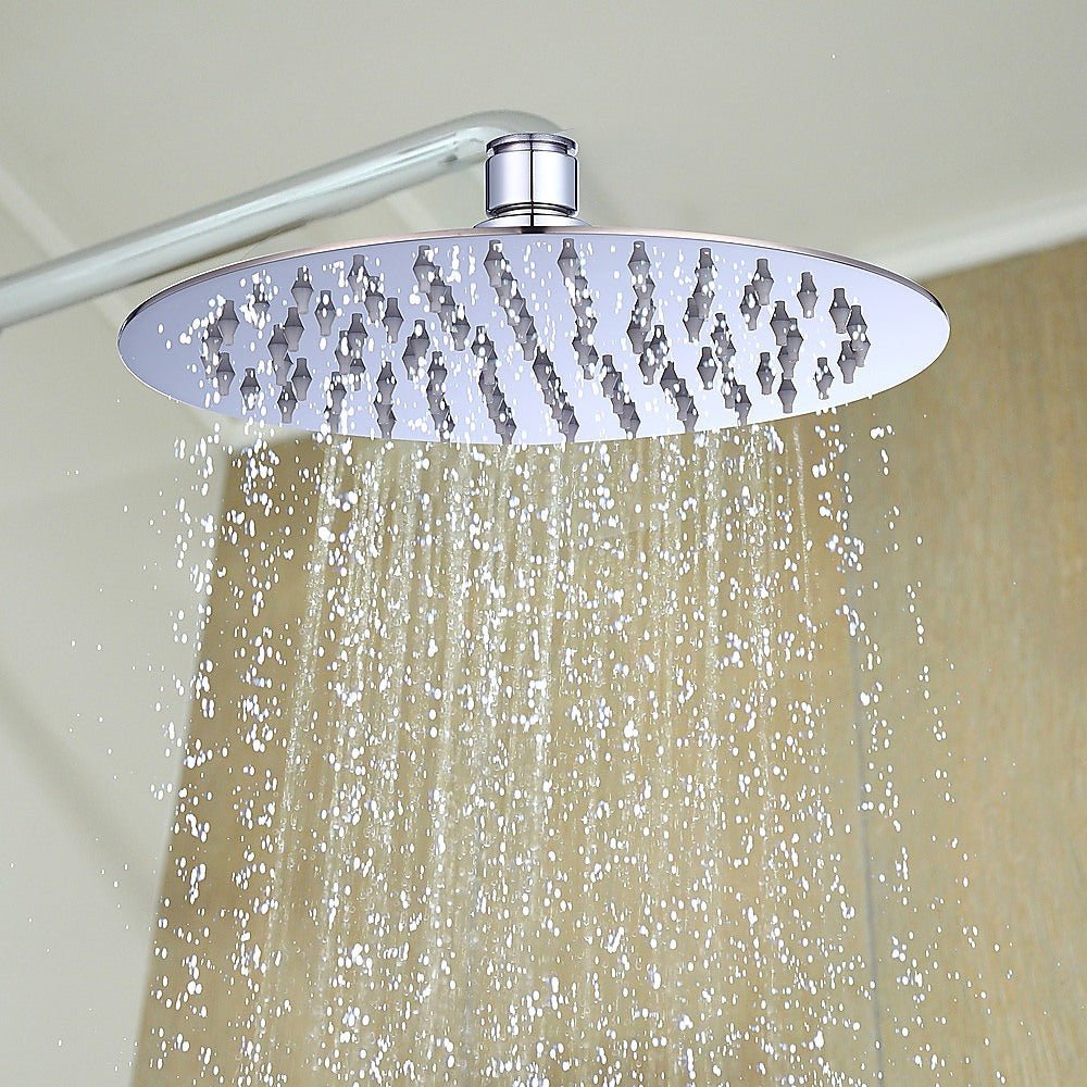 200mm Shower Head Round 304SS Polished Chrome Finish - Newstart Furniture