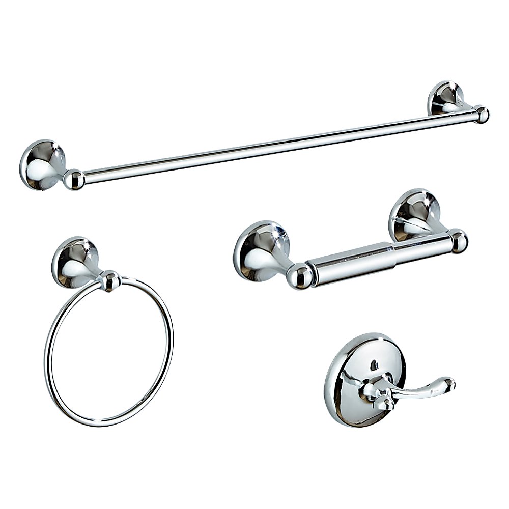 4 Piece Towel Bar Set Bath Accessories Bathroom Hardware - Newstart Furniture