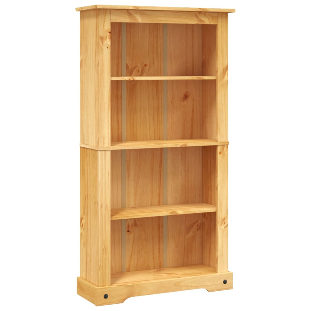 4-Tier Bookcase Mexican Pine Corona Range 81x29x150 cm - Newstart Furniture