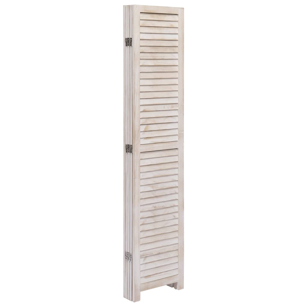 5-Panel Room Divider 175x165 cm Wood - Newstart Furniture