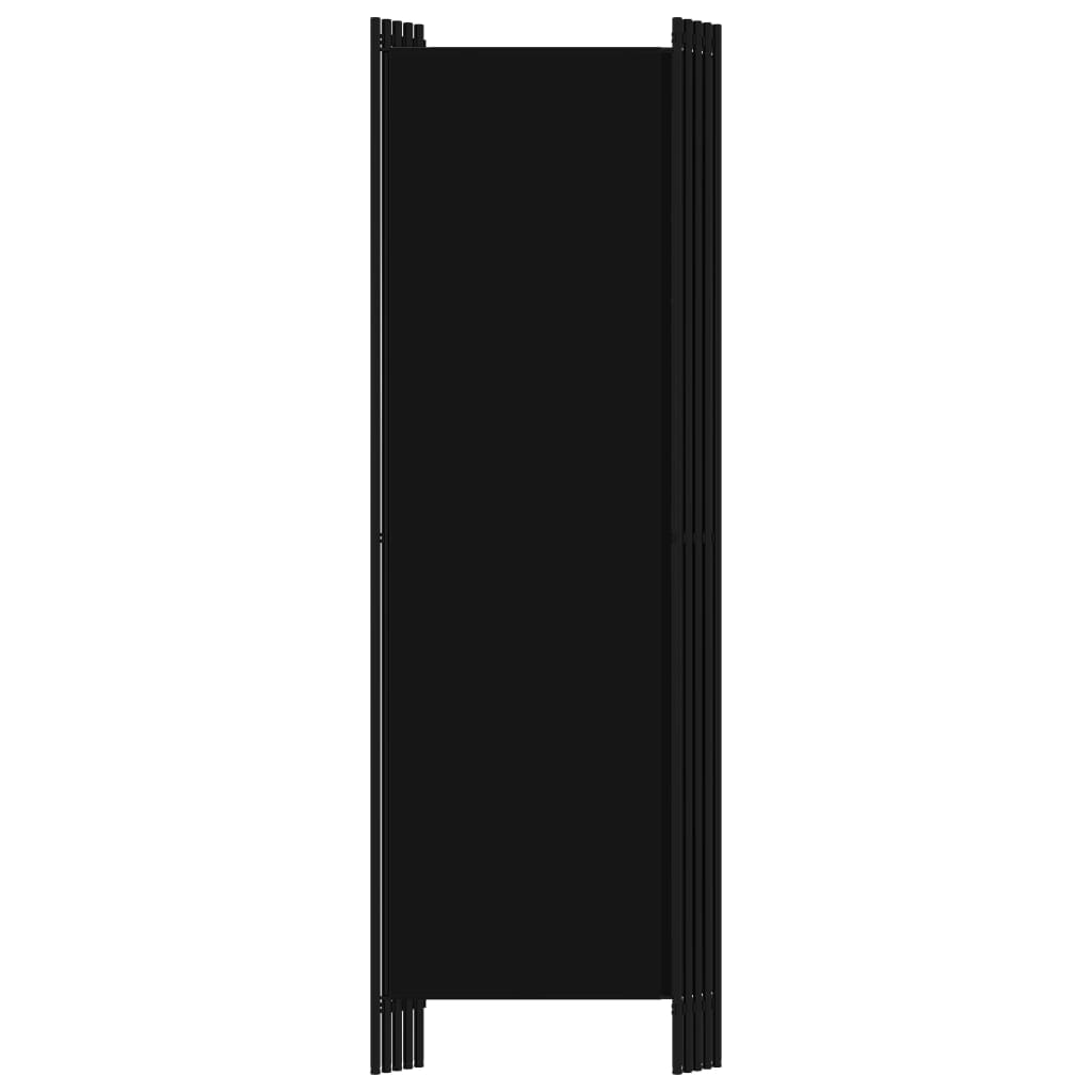 5-Panel Room Divider Black 250x180 cm - Newstart Furniture