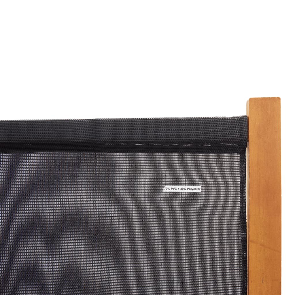 5-Panel Room Divider Black 350x180 cm - Newstart Furniture