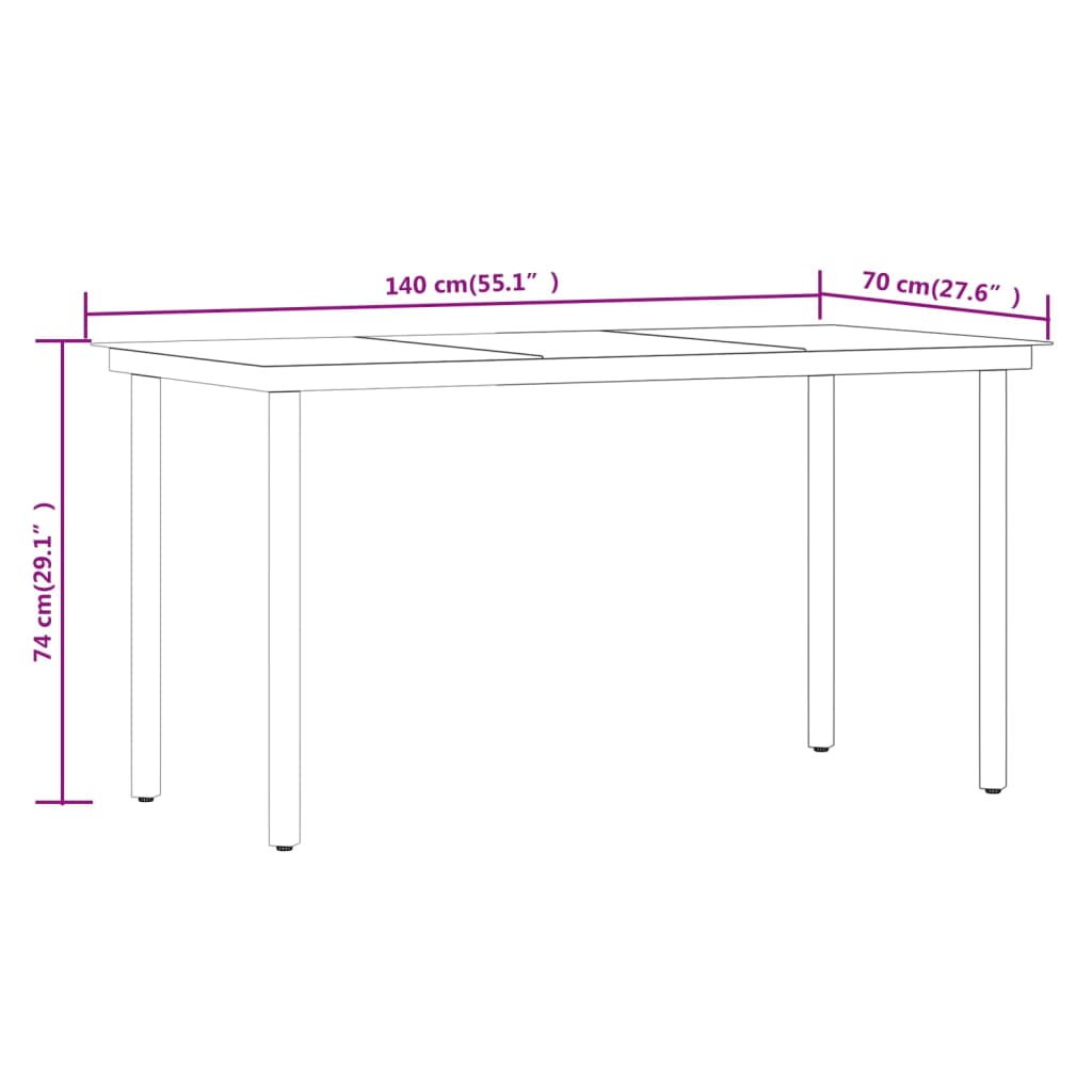 5 Piece Garden Dining Set with Cushions Grey - Newstart Furniture