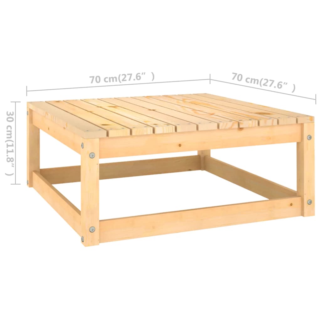 5 Piece Garden Lounge Set Solid Pinewood - Newstart Furniture