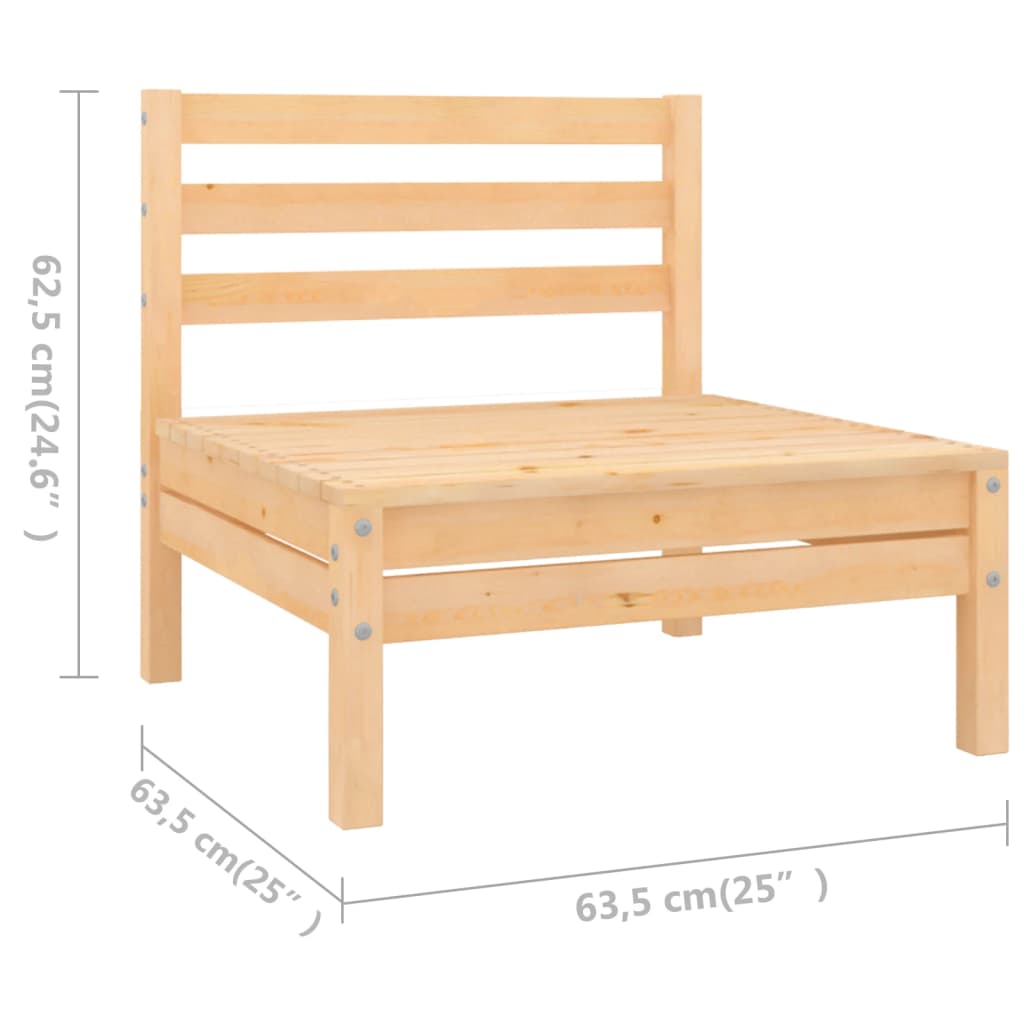 5 Piece Garden Lounge Set Solid Pinewood - Newstart Furniture