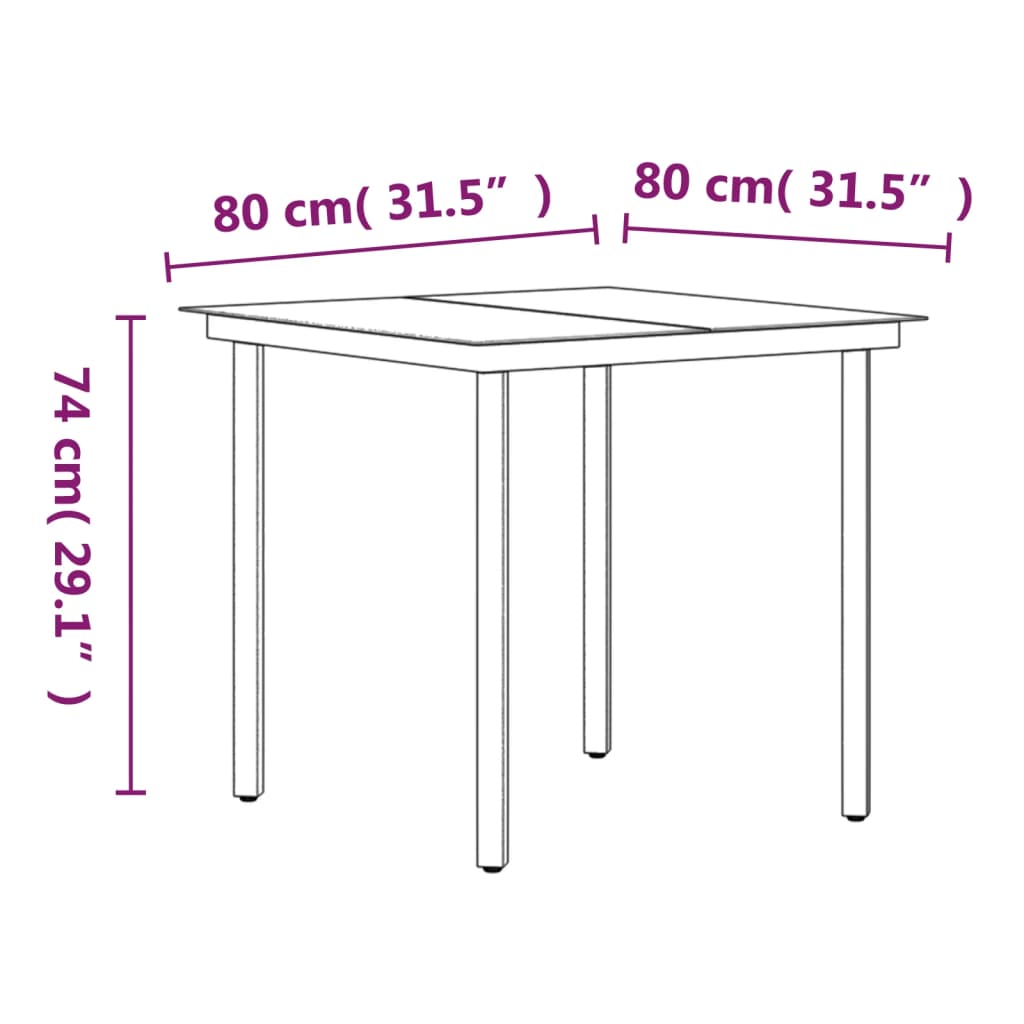 5 Piece Outdoor Dining Set with Cushions Grey and Black - Newstart Furniture