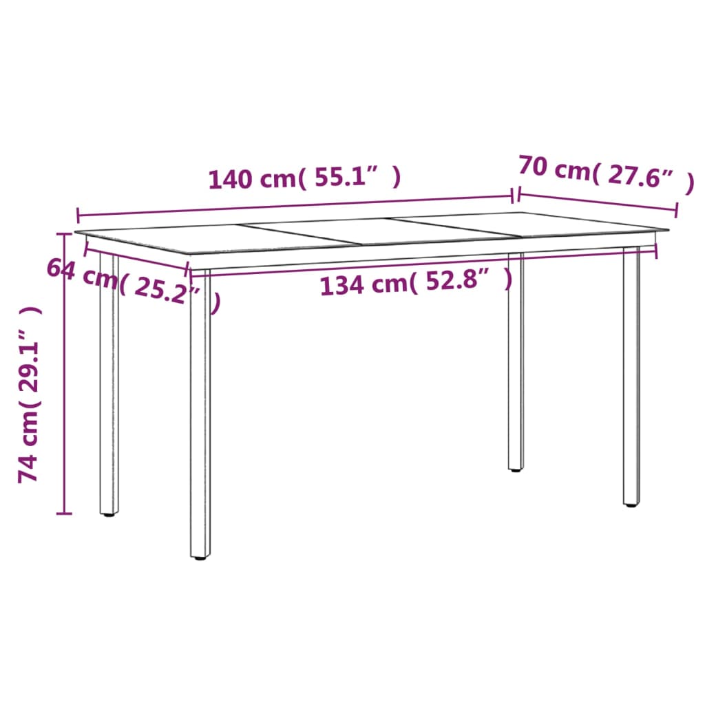 5 Piece Outdoor Dining Set with Cushions Grey and Black - Newstart Furniture