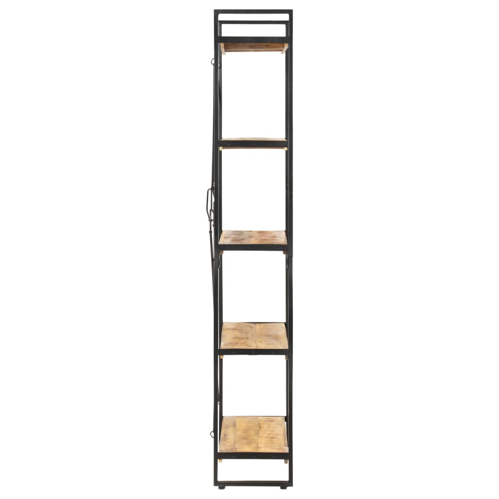 5-Tier Bookcase 140x30x180 cm Solid Mango Wood - Newstart Furniture