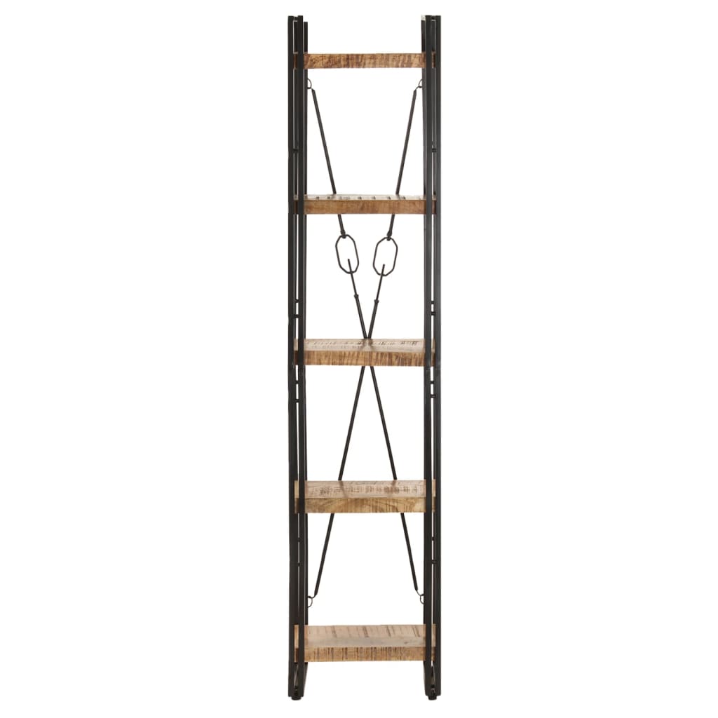 5-Tier Bookcase 40x30x180 cm Solid Mango Wood - Newstart Furniture