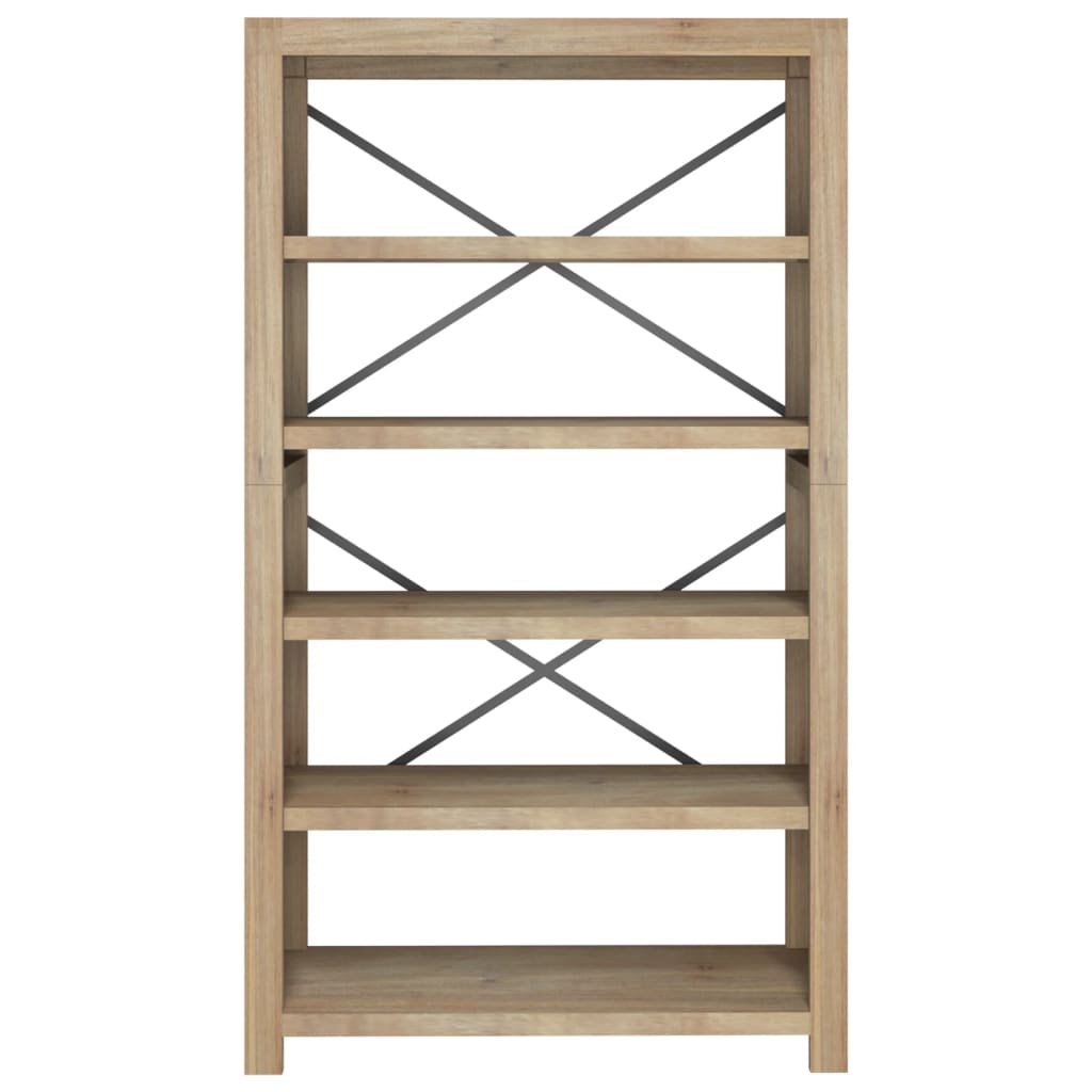 5-Tier Bookcase 80x30x140 cm Solid Wood Acacia - Newstart Furniture