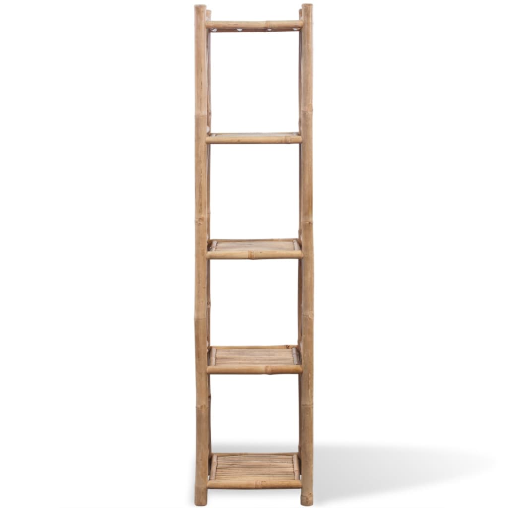 5-Tier Square Bamboo Shelf - Newstart Furniture