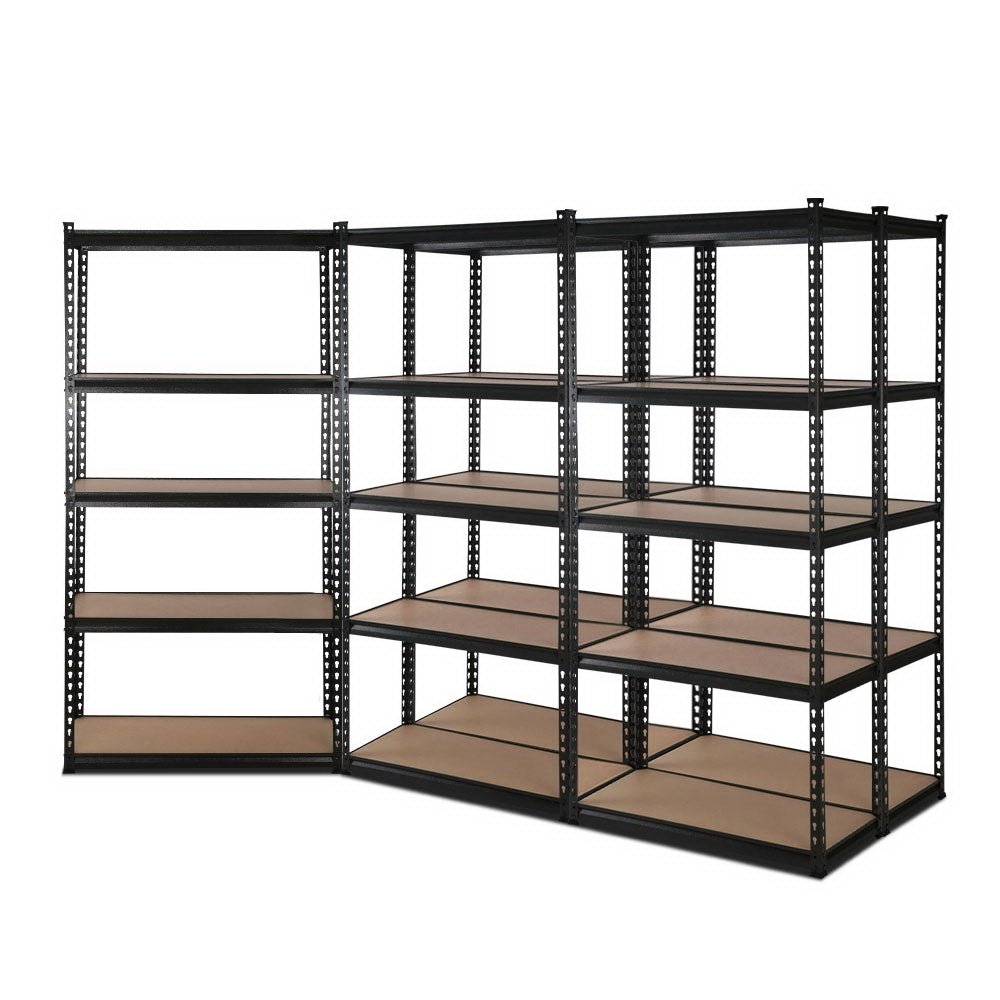 5x1.5M Warehouse Shelving Racking Storage Garage Steel Metal Shelves Rack - Newstart Furniture