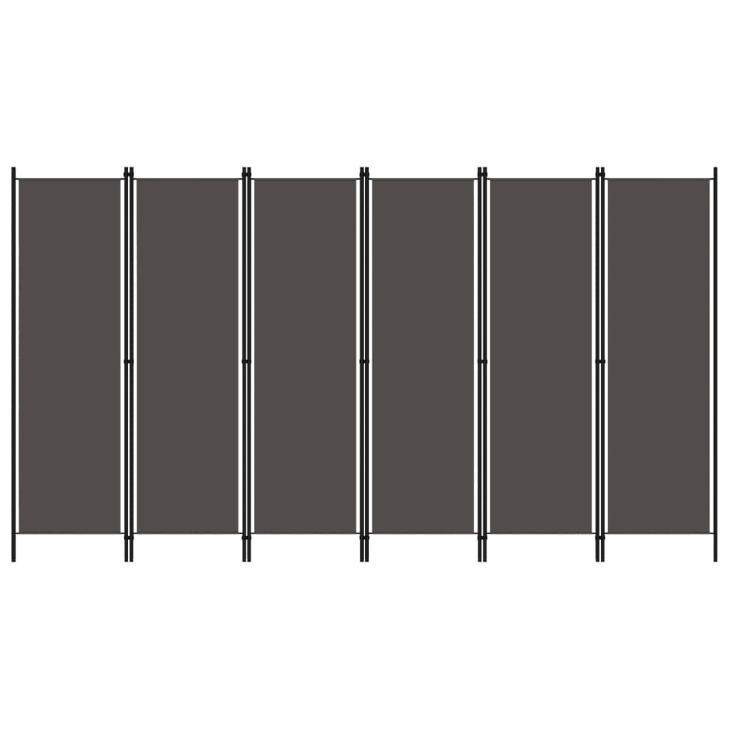 6 - Panel Room Divider Anthracite 300x180 cm - Newstart Furniture