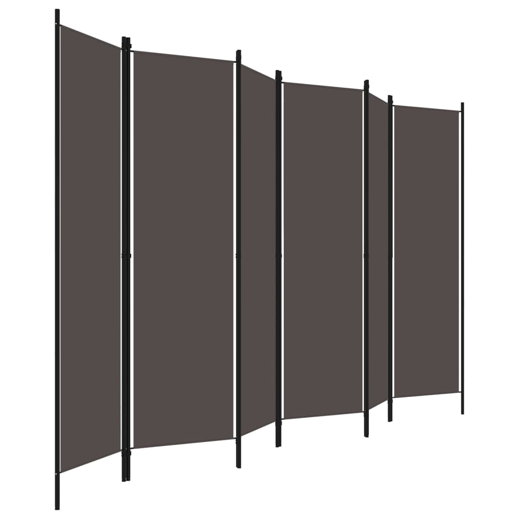 6 - Panel Room Divider Anthracite 300x180 cm - Newstart Furniture