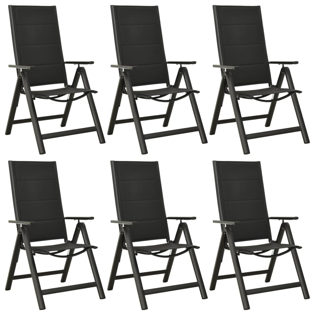 7 Piece Garden Dining Set Aluminium Anthracite - Newstart Furniture