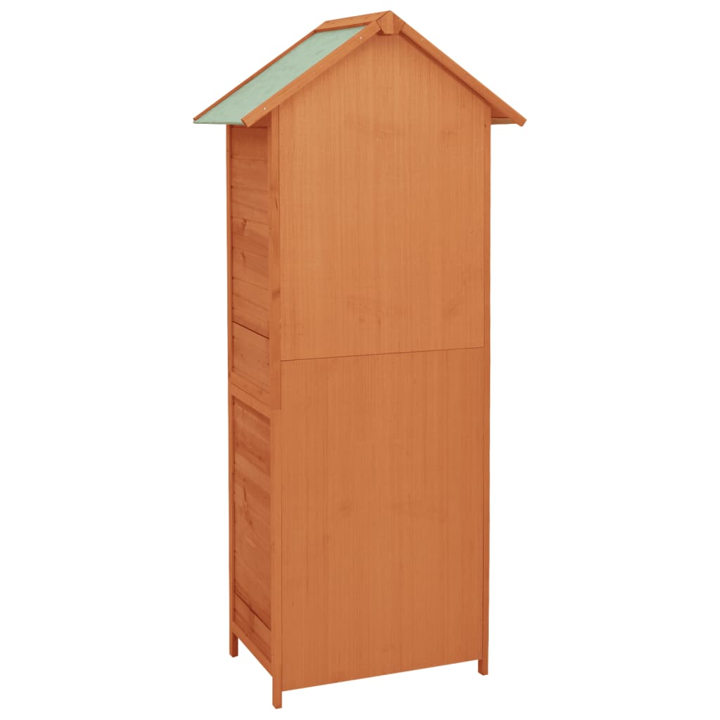 Garden Storage Cabinet Brown 42.5x64x190 cm