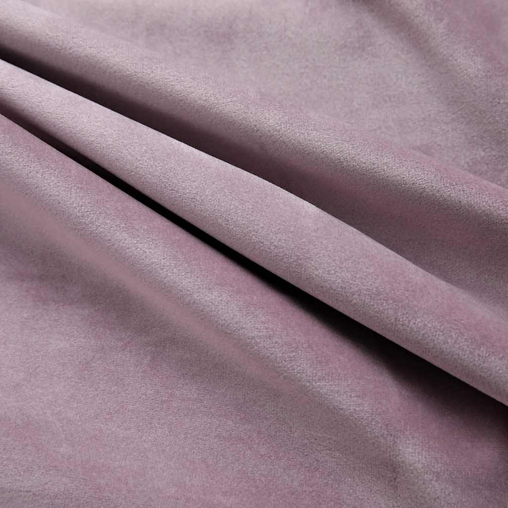 Velvet Blackout Curtains - Antique Pink 140x245cm (Set of 2)