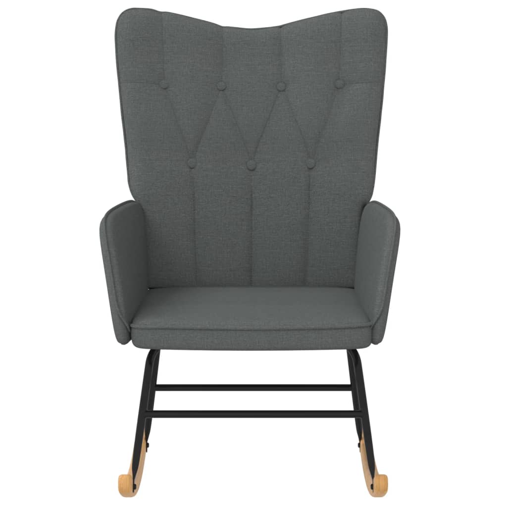 Rocking Chair Dark Grey Fabric