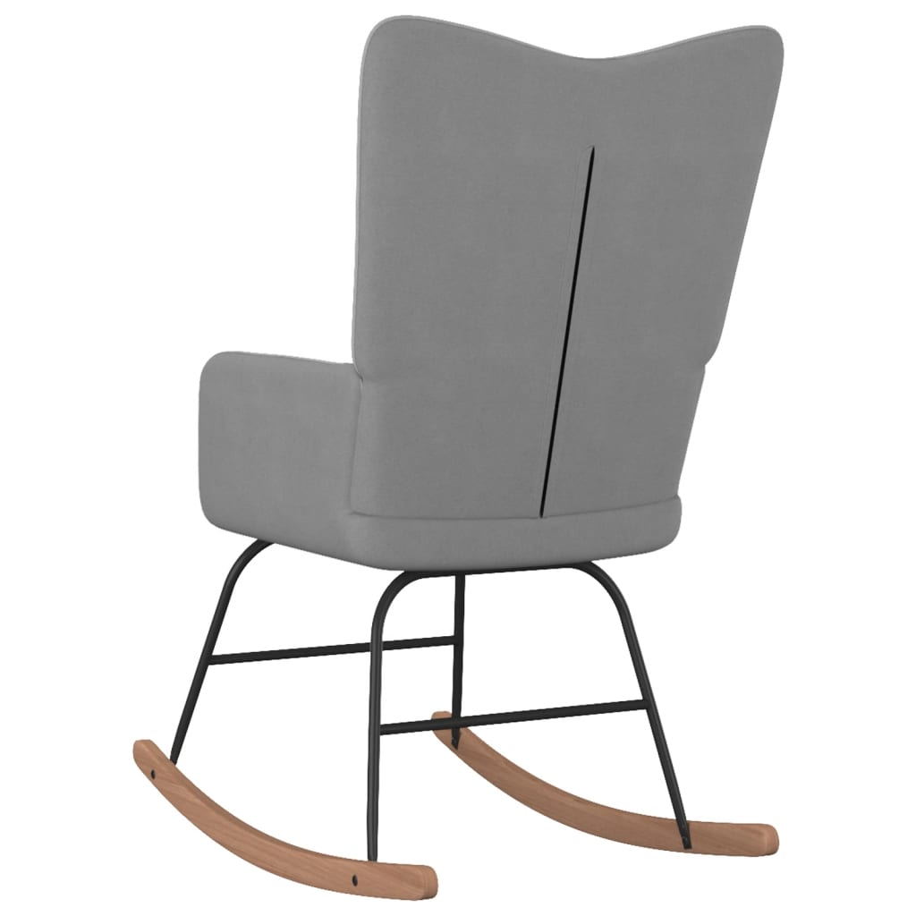 Rocking Chair Dark Grey Fabric