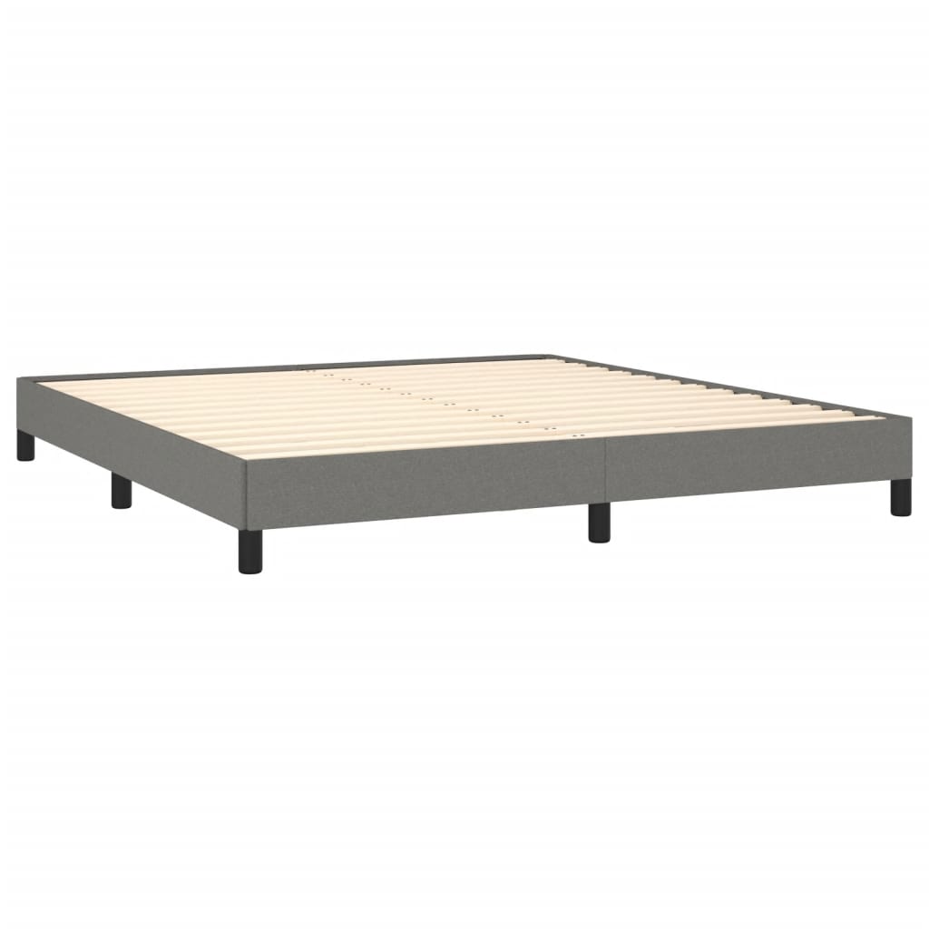 Newstart Queen Fabric Bed Frame in Dark Grey - 153x203 cm