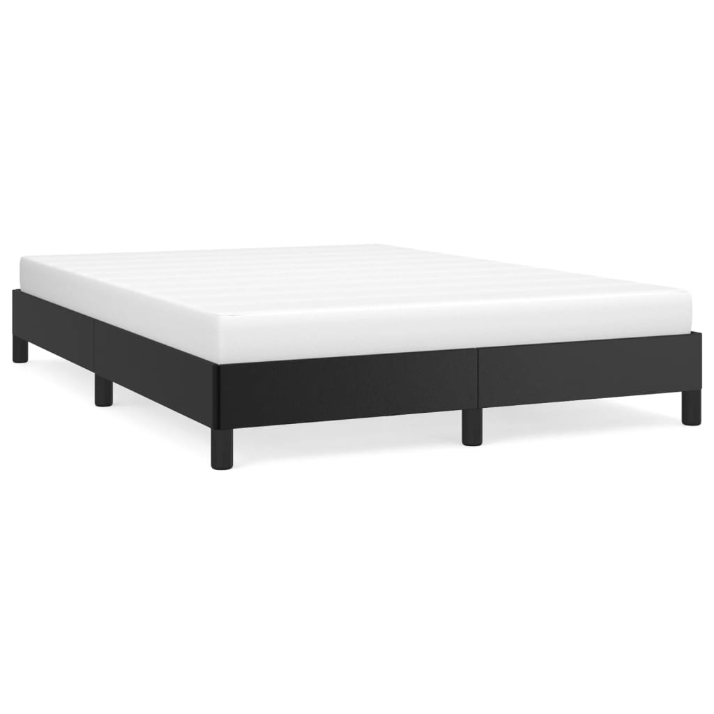 Black Queen Size Faux Leather Bed Frame