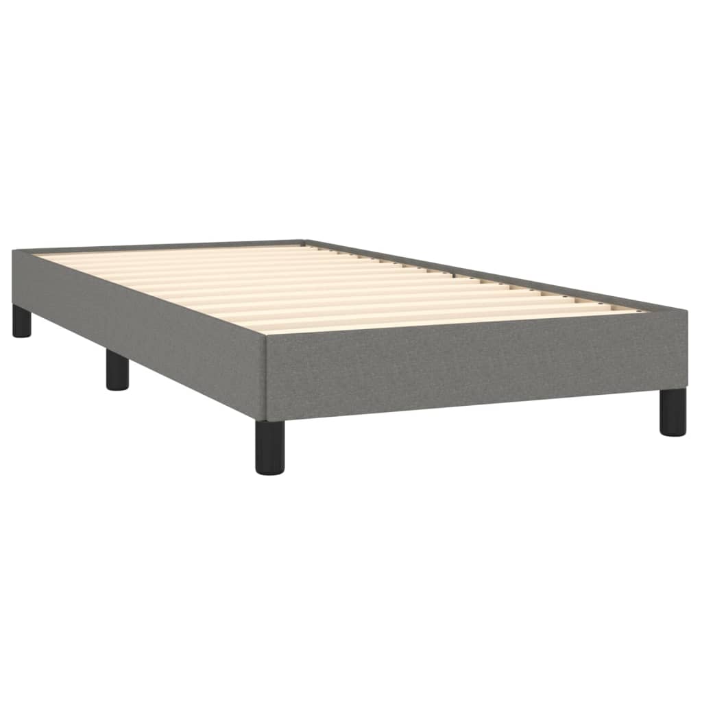 King Single Fabric Bed Frame in Dark Grey