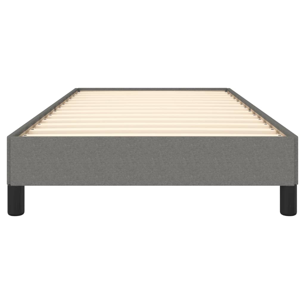 King Single Fabric Bed Frame in Dark Grey