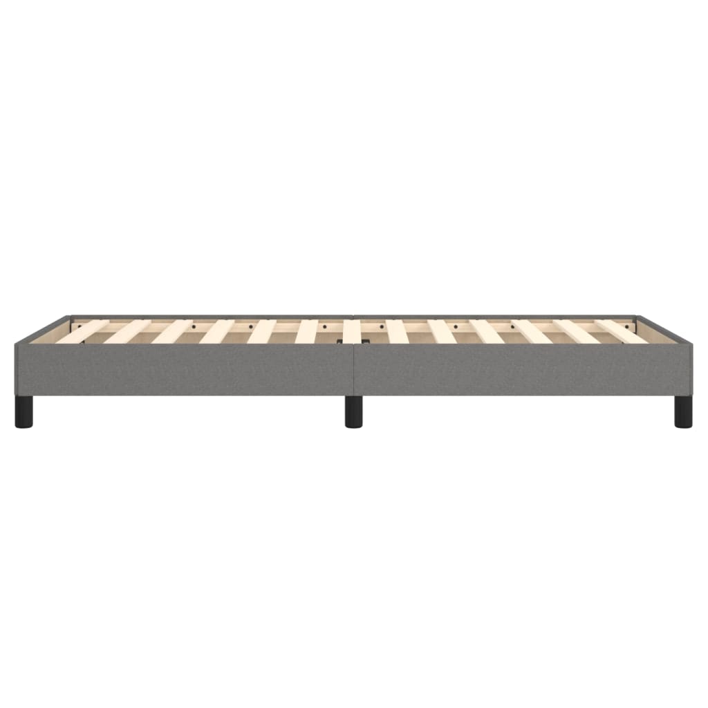 King Single Fabric Bed Frame in Dark Grey