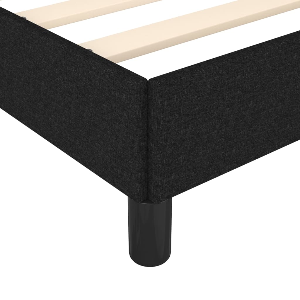 King Single Black Fabric Bed Frame