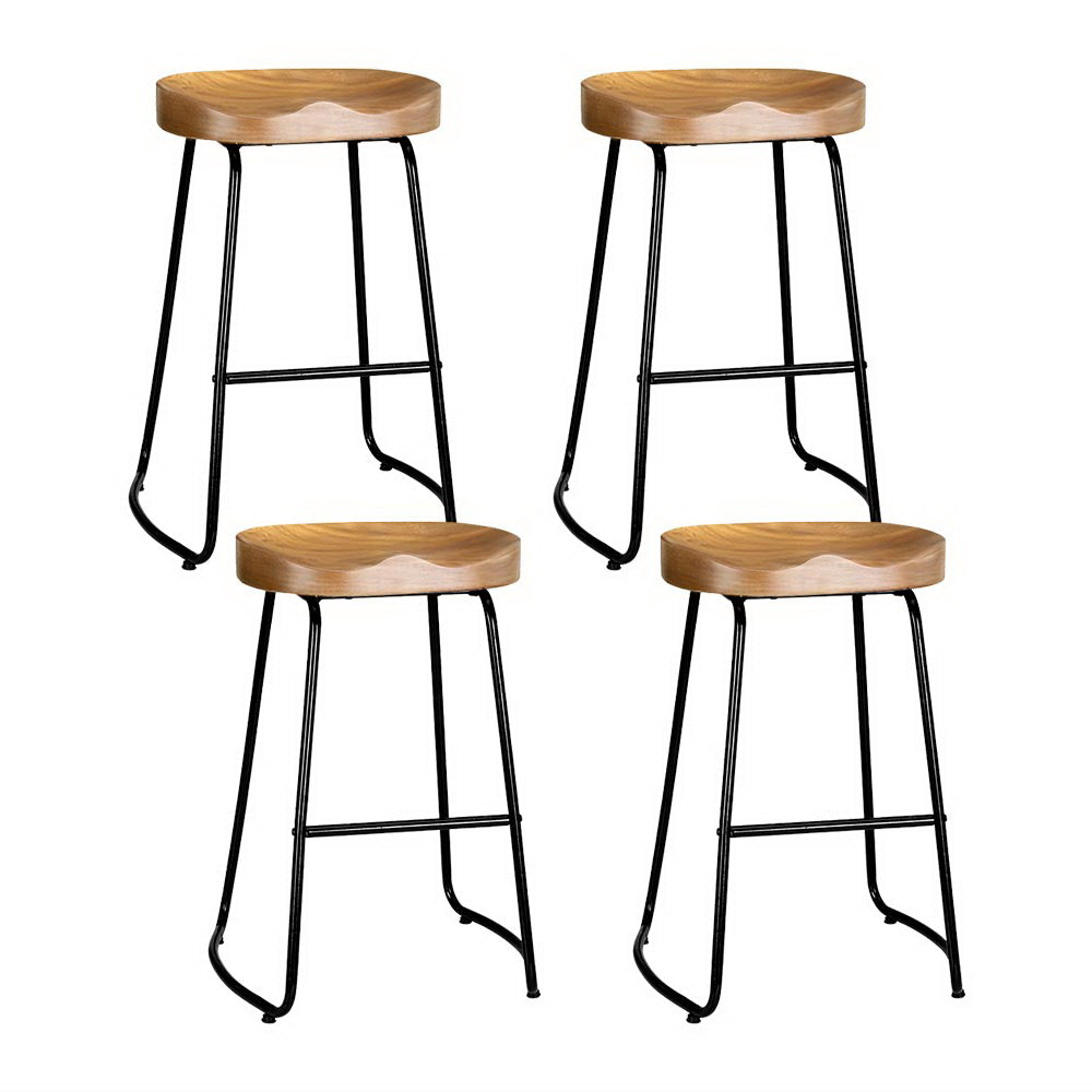 Artiss Industrial Tractor Seat Bar Stools | Set of 4, 65cm High