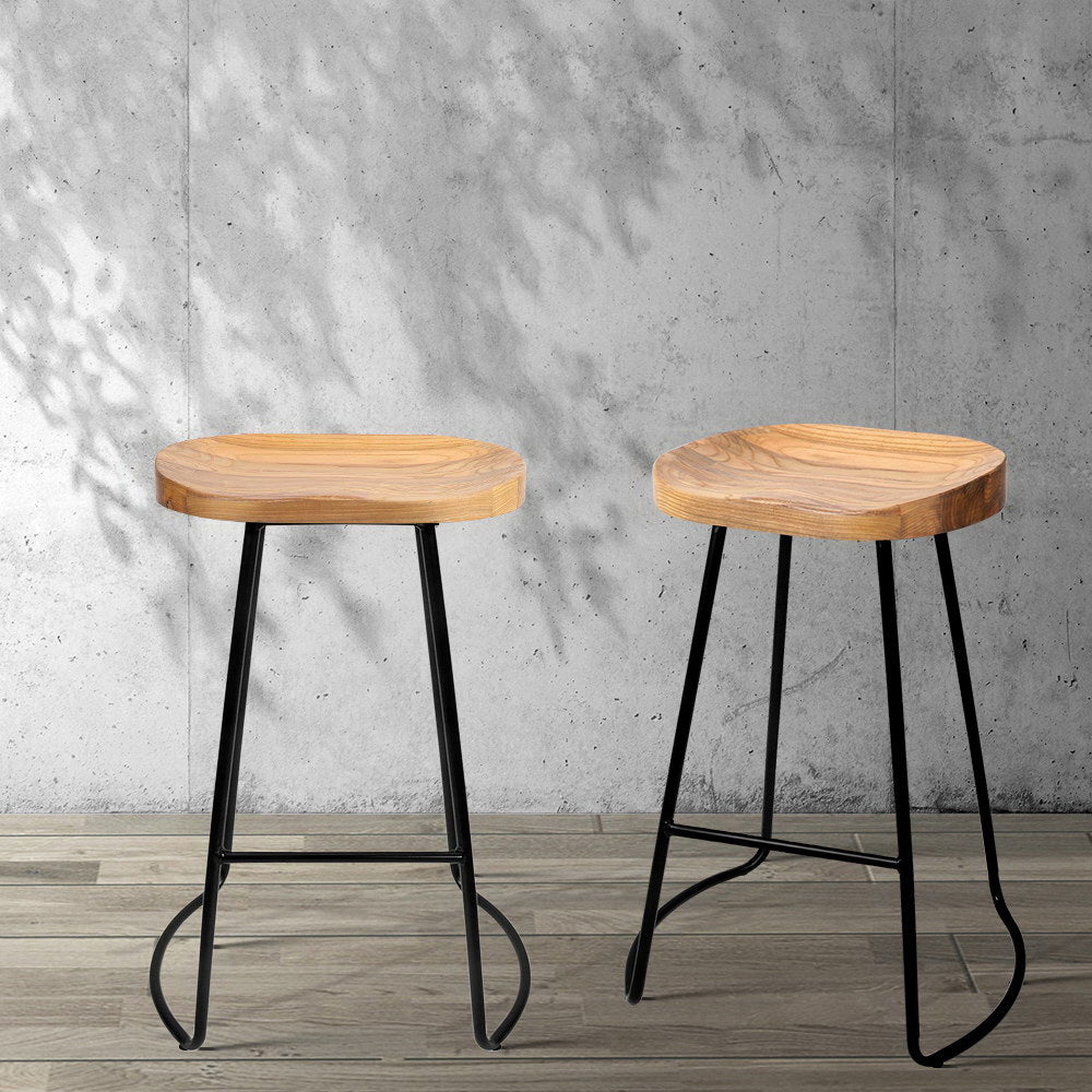 Artiss Industrial Tractor Seat Bar Stools | Set of 4, 65cm High