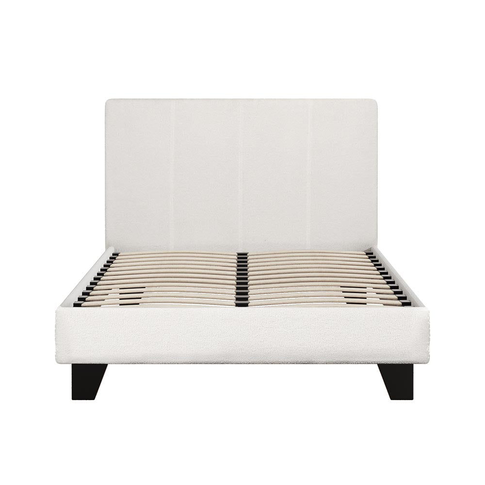 Artiss Neo King Single Boucle Bed Frame with Headboard