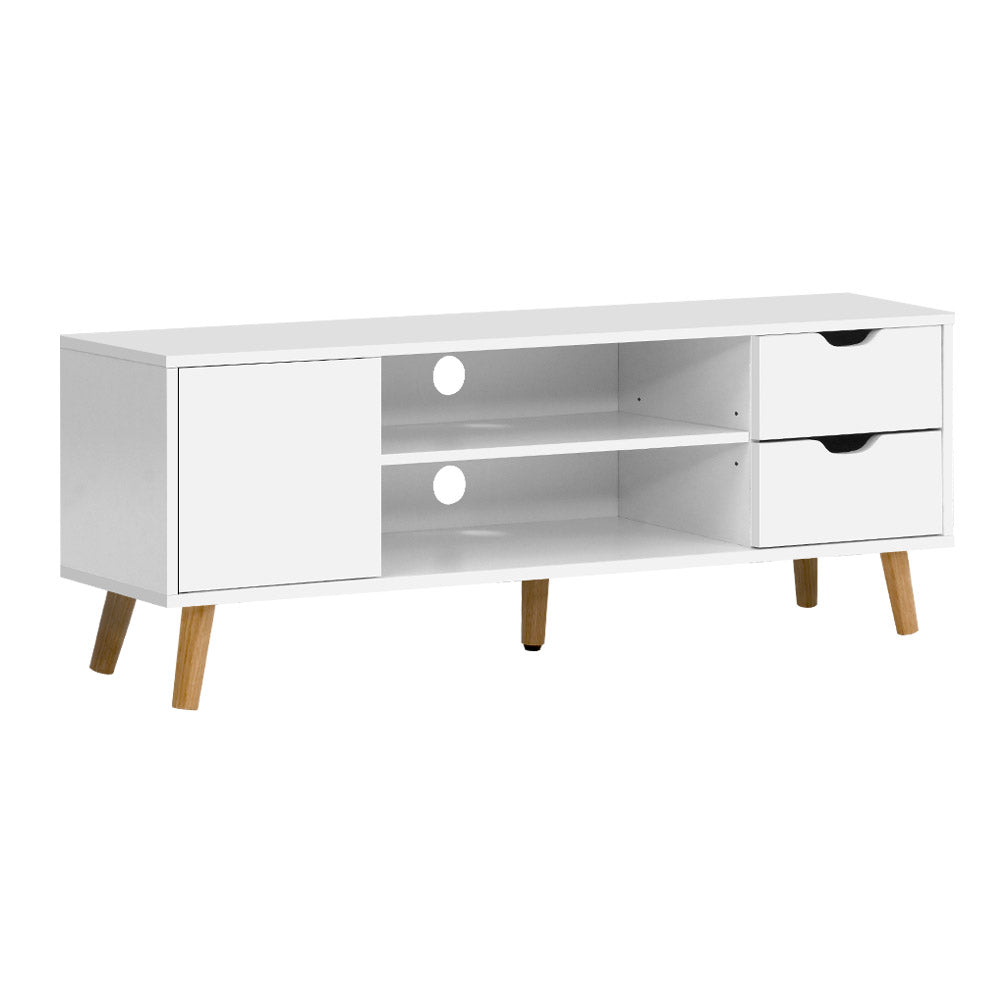 Artiss Larin 120cm White Scandinavian TV Entertainment Unit