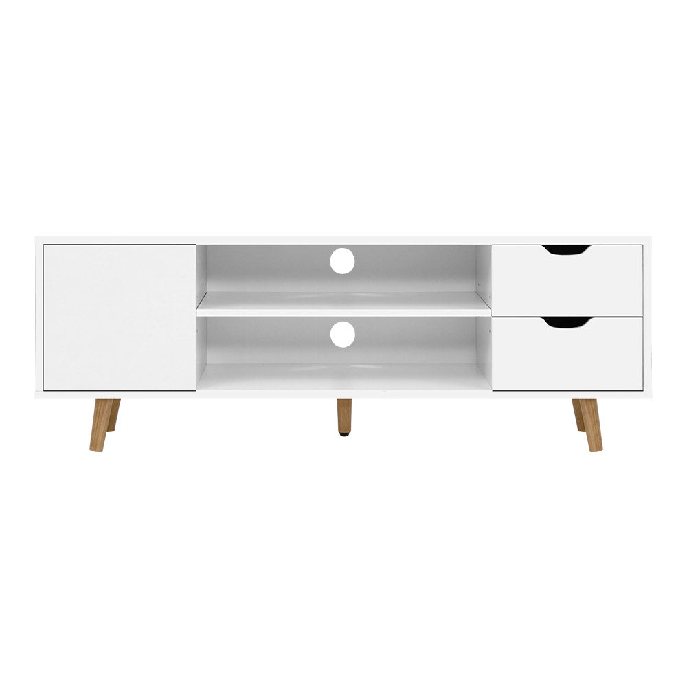 Artiss Larin 120cm White Scandinavian TV Entertainment Unit