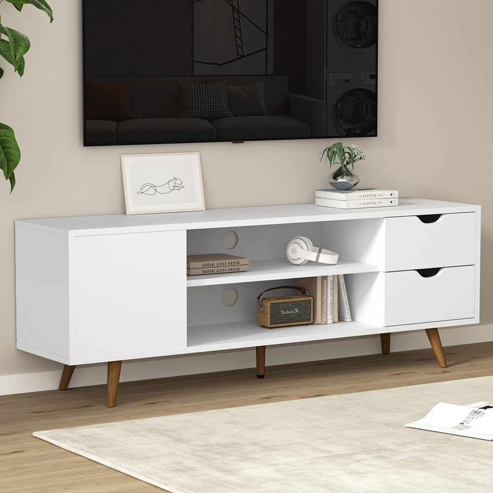 Artiss Larin 120cm White Scandinavian TV Entertainment Unit