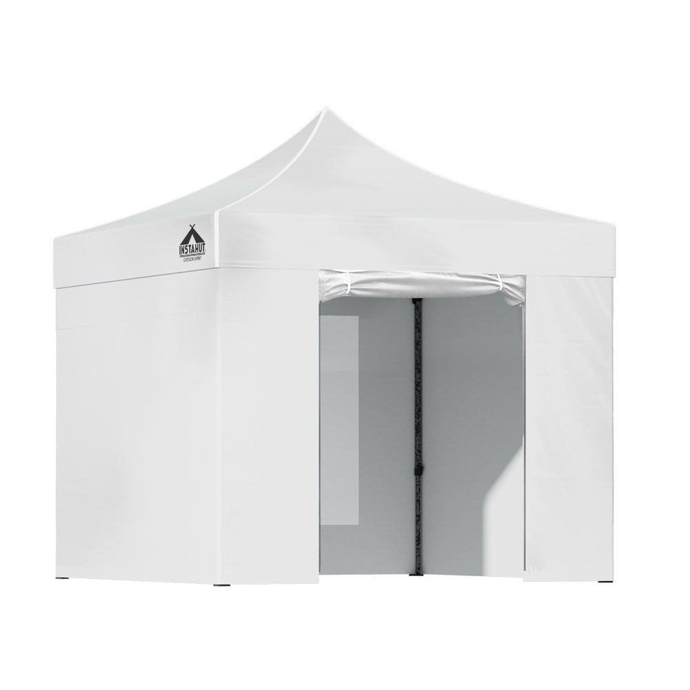 Instahut 3x3m Pop Up Gazebo Tent | Outdoor Shelter with Walls