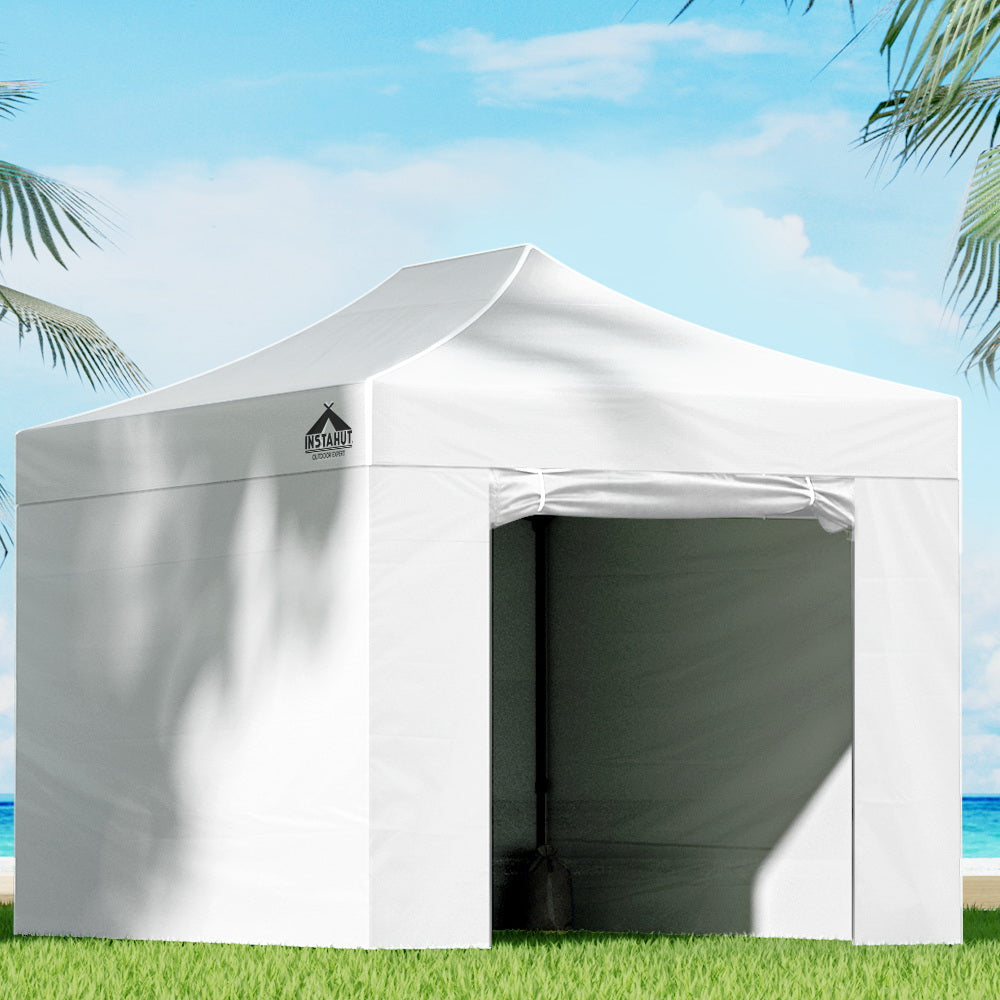 Instahut 3x4.5m Pop Up Gazebo Tent with UV Protection & Walls