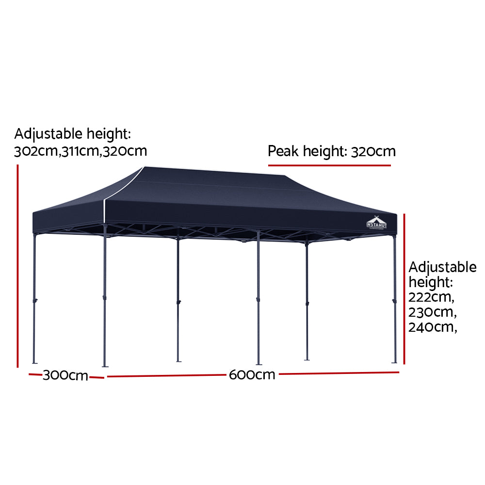 Instahut 3x6m Pop Up Gazebo | Outdoor Event Canopy Tent