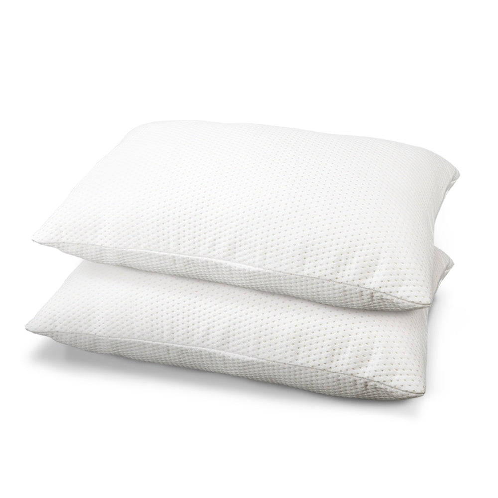 Giselle Memory Foam Pillows Set of 2 | High Density 19cm Thick