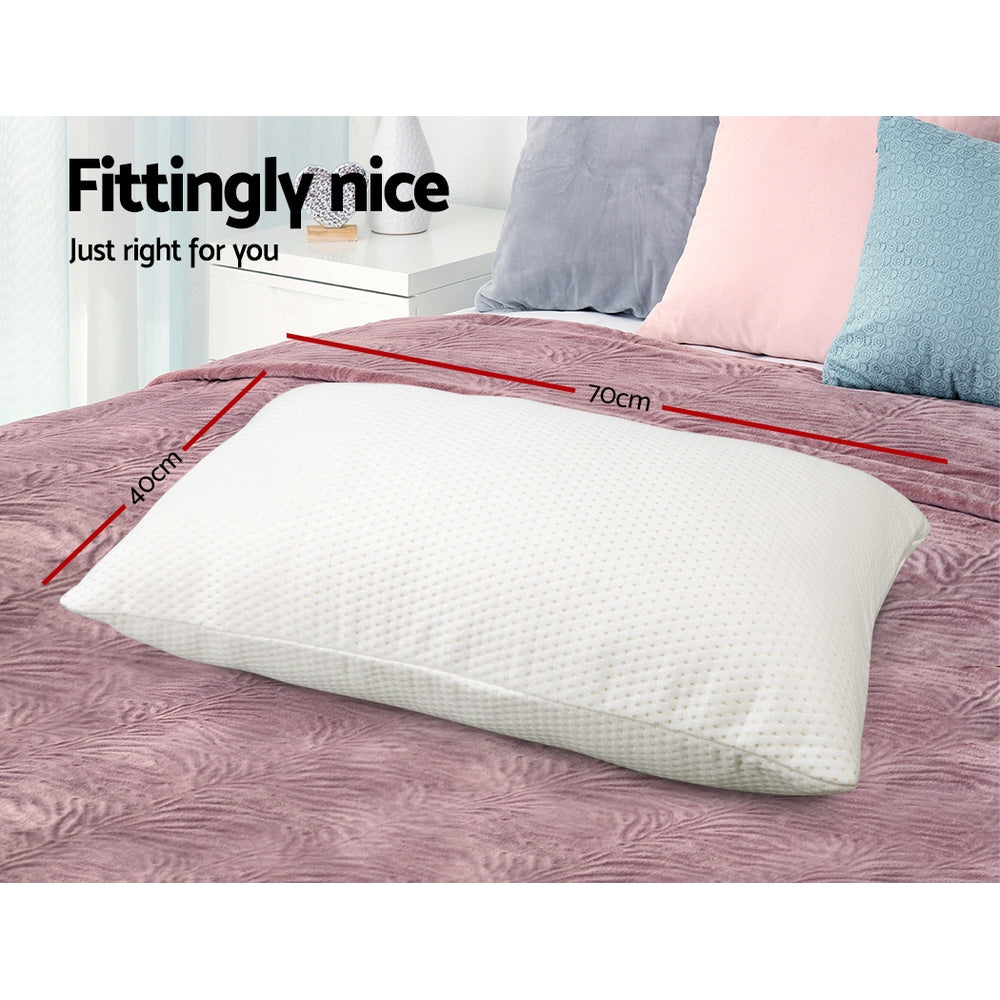 Giselle Memory Foam Pillows Set of 2 | High Density 19cm Thick