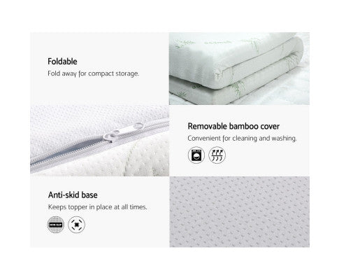 Cool Gel Memory Foam Mattress Topper 8cm Double | Giselle Bedding